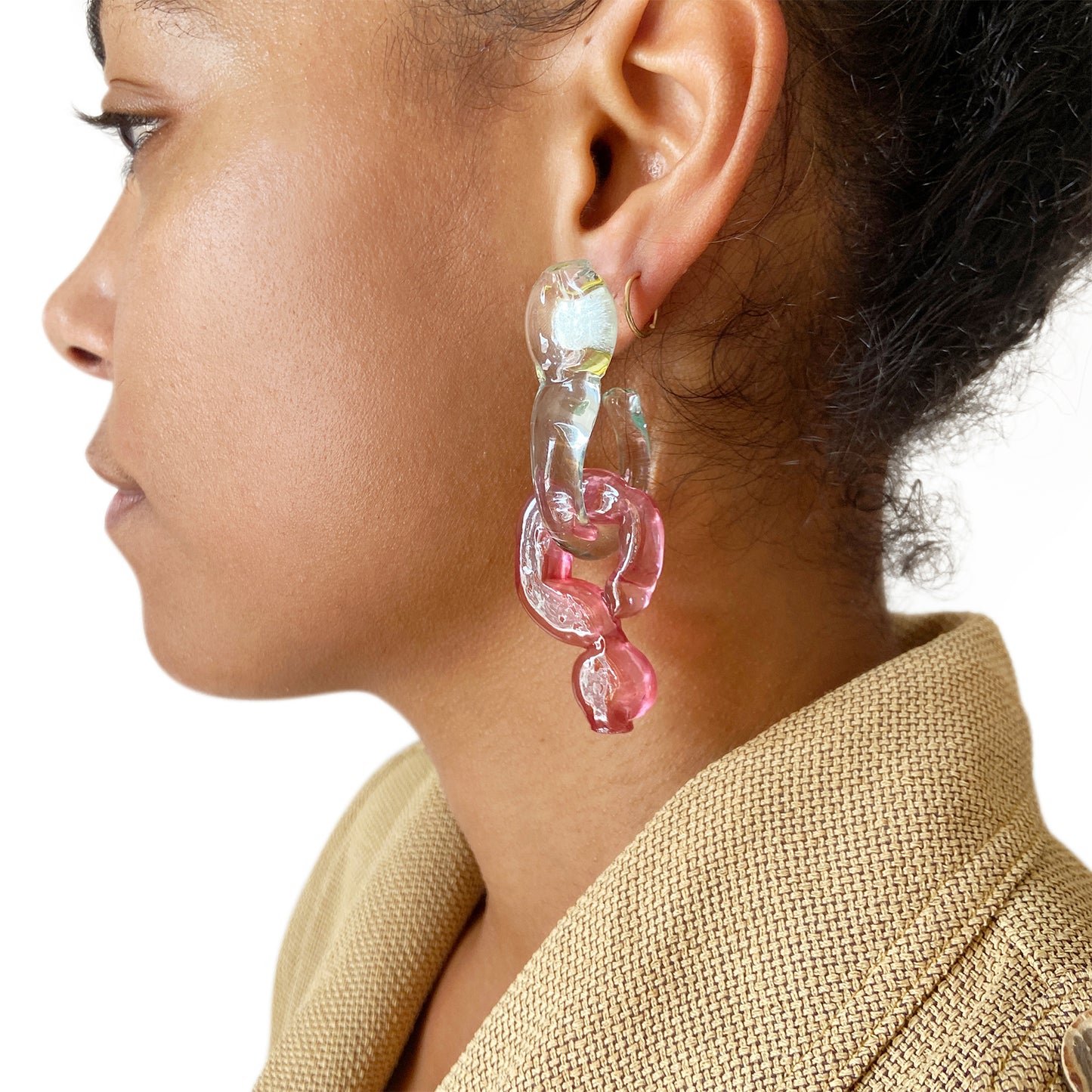 Dede Earring (Yellow + Pink)
